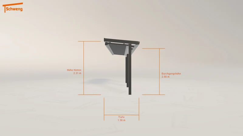 #DE Schweng Terrassenüberdachung S350 (ID dvq282)