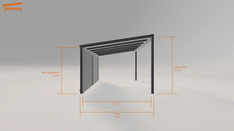 #DE Schweng Terrassenüberdachung S350 (ID ygywjz)