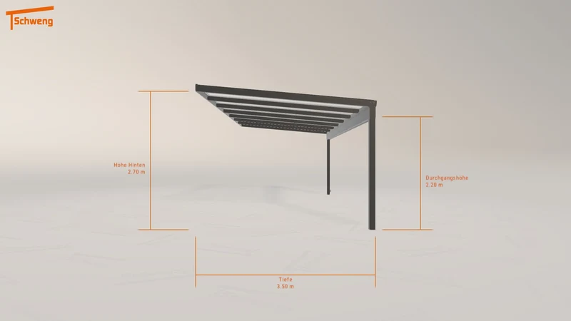 #DE Schweng Terrassenüberdachung S350 (ID rj59np)