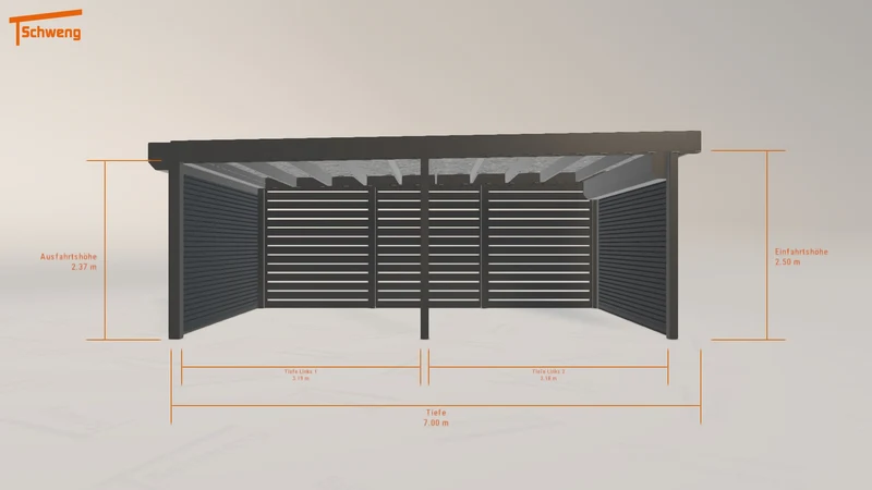 #DE Schweng Flachdachcarport C600+ (ID k2qpyz) #MTG