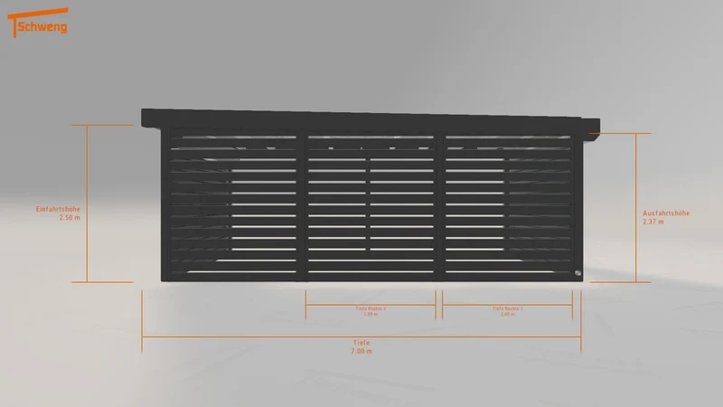 #DE Schweng Flachdachcarport C600+ (ID k2qpyz) #MTG