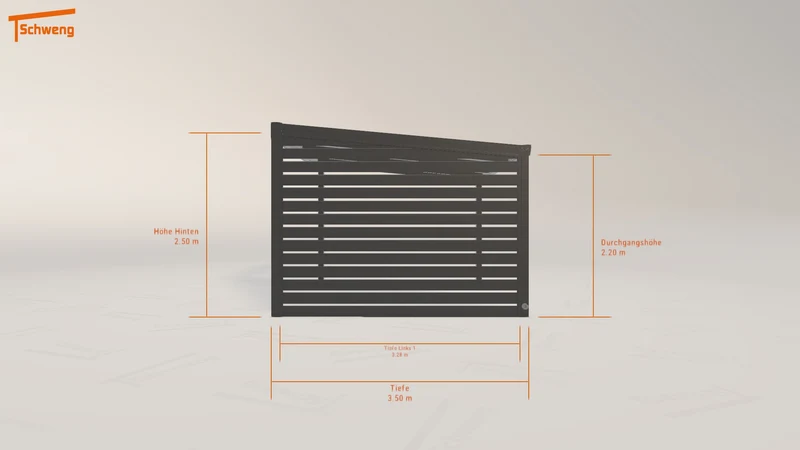 #DE Schweng Terrassenüberdachung S400 (ID n5djq3)