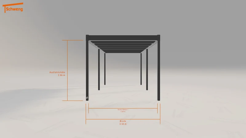 #DE Schweng Flachdachcarport C600 (ID w328dr) #MTG