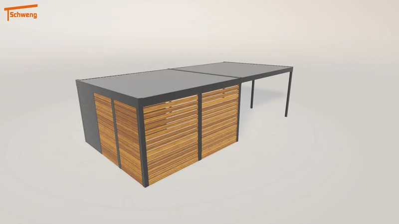 #DE Schweng Flachdachcarport C600 (ID 5m8p4r) #MTG