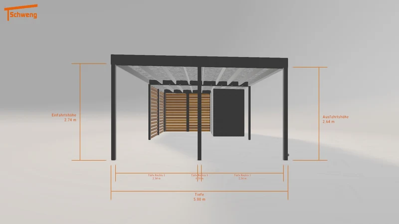 #DE Schweng Flachdachcarport C600 (ID 5m8p4r) #MTG
