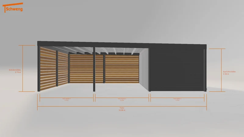 #DE Schweng Flachdachcarport C600 (ID ygywdr) #MTG
