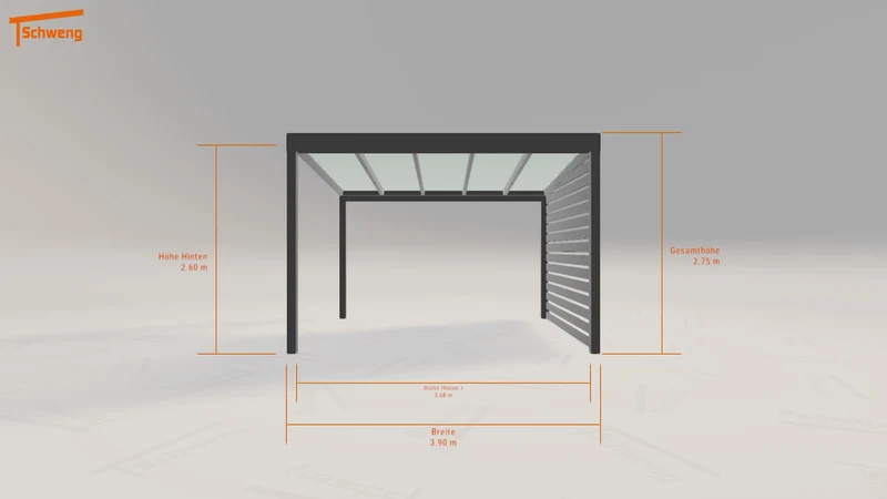 #DE Schweng Pultdachcarport S350 (ID 2q5z3d)