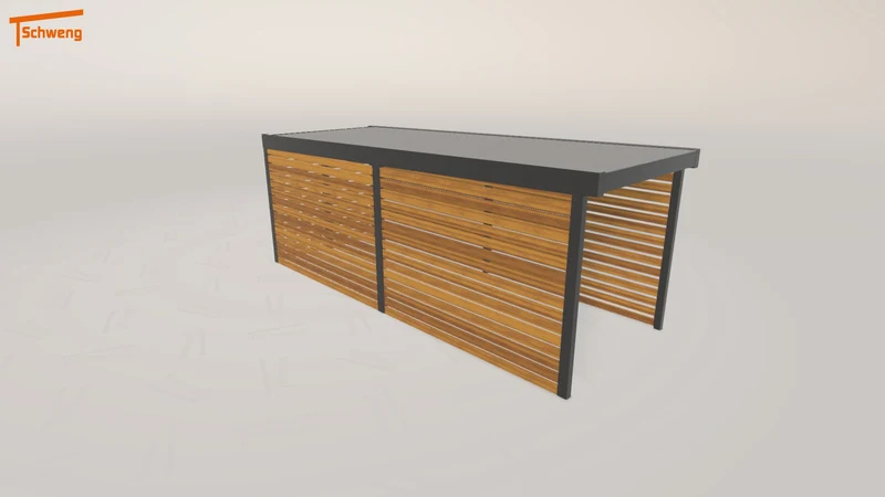 #DE Schweng Flachdachcarport C600+ (ID w32z34) #MTG