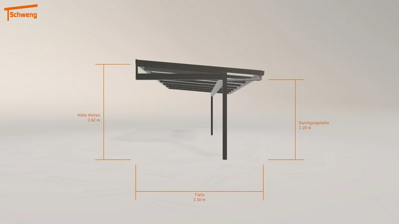 #DE Schweng Terrassenüberdachung S350 (ID rj5779)