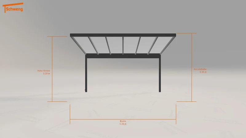 #DE Schweng Pultdachcarport S350 (ID ygybb3)