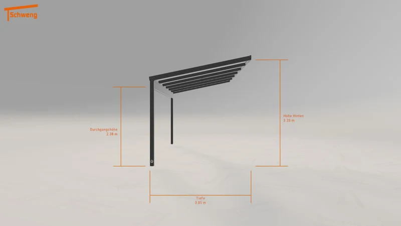 #DE Schweng Pultdachcarport S350 (ID ygybb3)