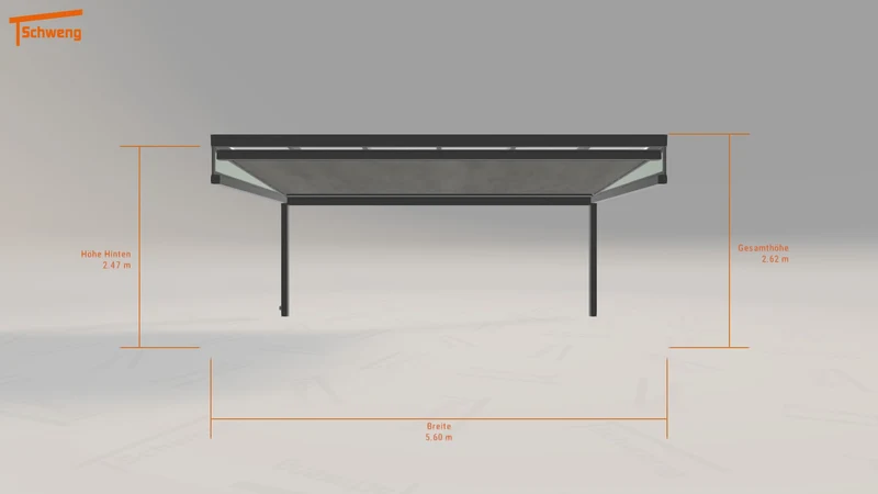 #DE Schweng Terrassenüberdachung S350 (ID qdy5zk)