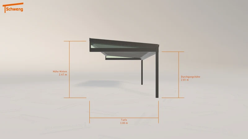 #DE Schweng Terrassenüberdachung S350 (ID qdy5zk)