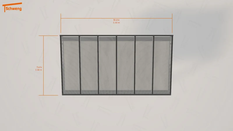 #DE Schweng Terrassenüberdachung S350 (ID qdy5zk)
