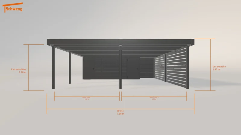 #DE Schweng Flachdachcarport C600+ (ID g73mkm) #MTG