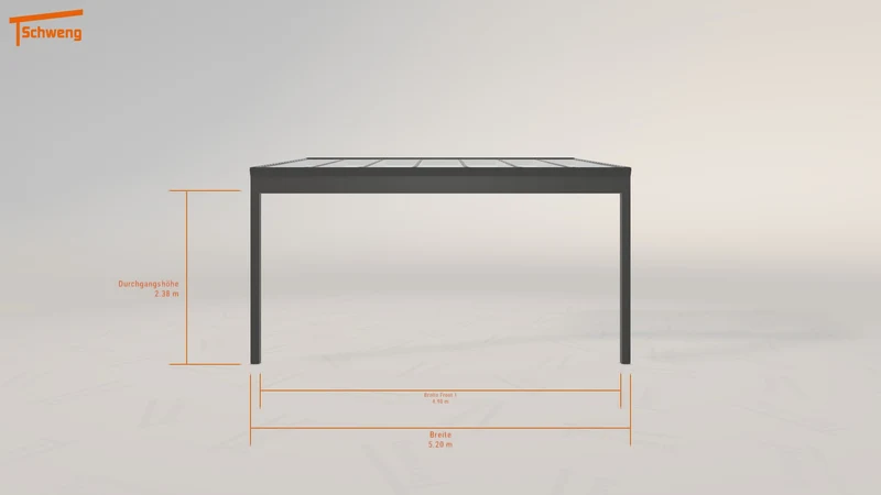 #DE Schweng Pultdachcarport S350 (ID 77wvkx)