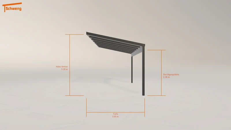 #DE Schweng Pultdachcarport S350 (ID 77wvkx)