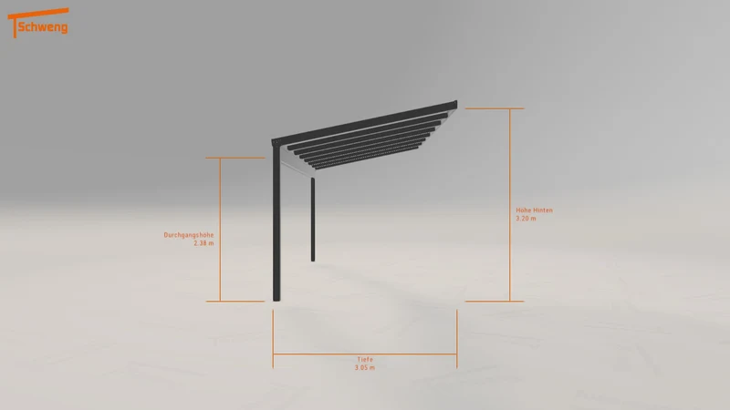 #DE Schweng Pultdachcarport S350 (ID 77wvkx)