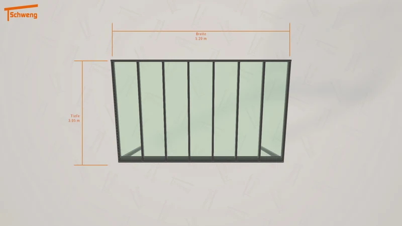 #DE Schweng Pultdachcarport S350 (ID 77wvkx)
