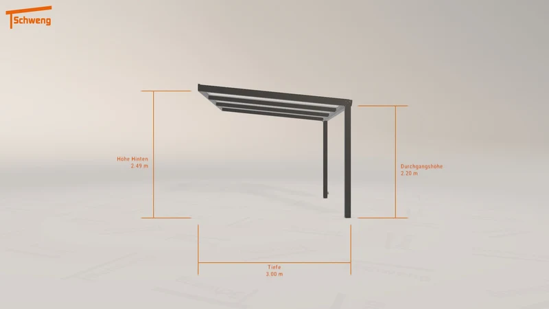 #DE Schweng Terrassenüberdachung S350 (ID n5dpnr)