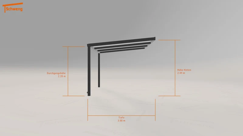 #DE Schweng Terrassenüberdachung S350 (ID n5dpnr)