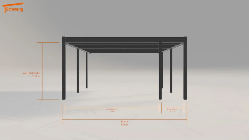 #DE Schweng Flachdachcarport C600+ (ID mjpxgg) #MTG