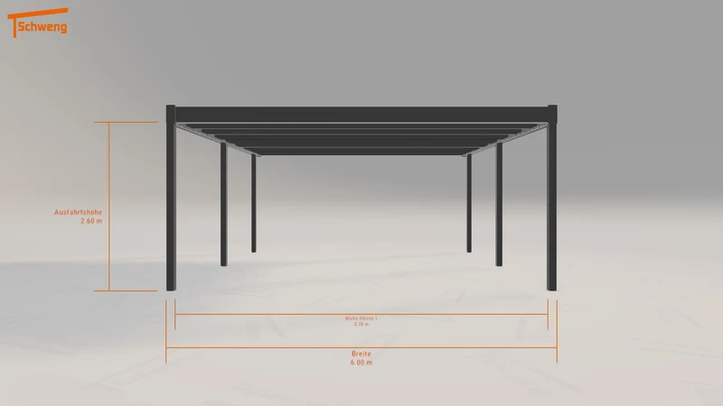 #DE Schweng Flachdachcarport C600 (ID g73km7)
