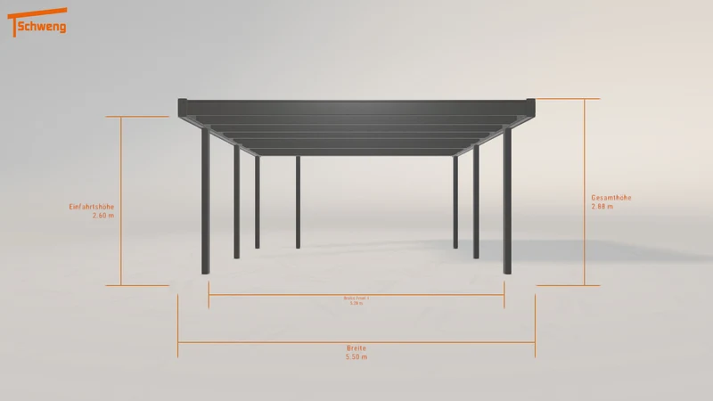 #DE Schweng Flachdachcarport C600 (ID zb5yyy) #MTG