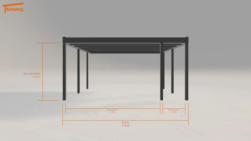 #DE Schweng Flachdachcarport C600 (ID zb5yyy) #MTG