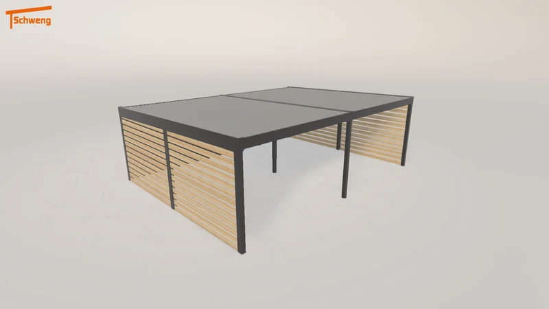 #DE Schweng Flachdachcarport C600+ (ID w32kjy) #MTG