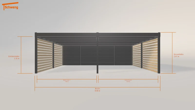 #DE Schweng Flachdachcarport C600+ (ID w32kjy) #MTG