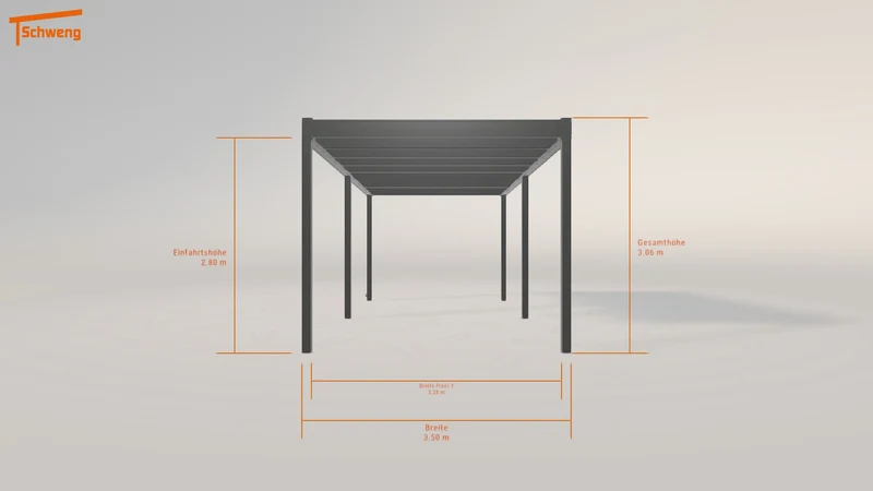 #AT Schweng Flachdachcarport C600+ (ID zb5zkw)