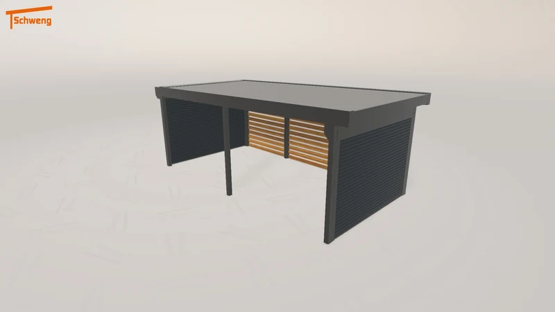 #DE Schweng Flachdachcarport C600+ (ID x79jk3) #MTG