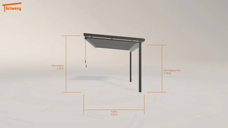 #DE Schweng Terrassenüberdachung S350 (ID w32937)