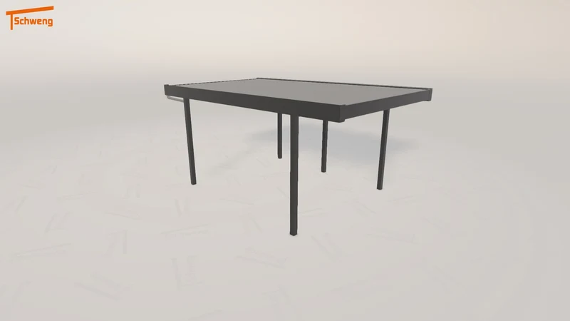 #DE Schweng Flachdachcarport C600 (ID n5dr23)