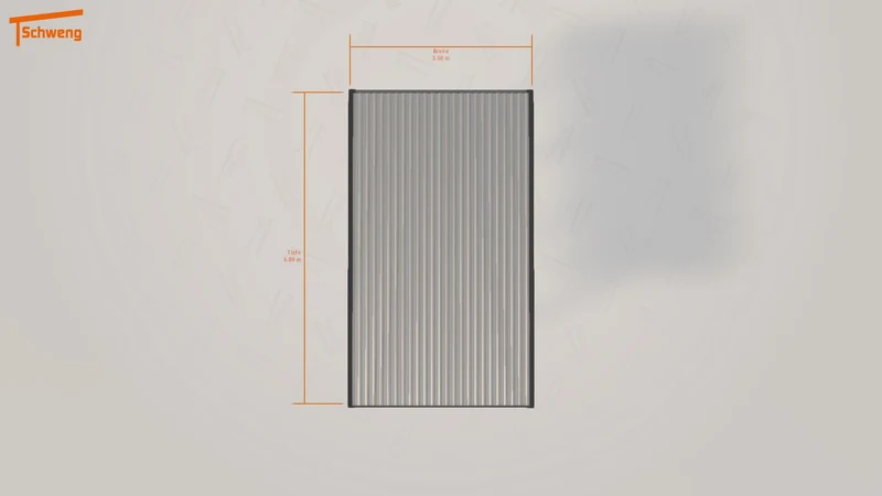 #DE Schweng Flachdachcarport C600 (ID n5dr23)