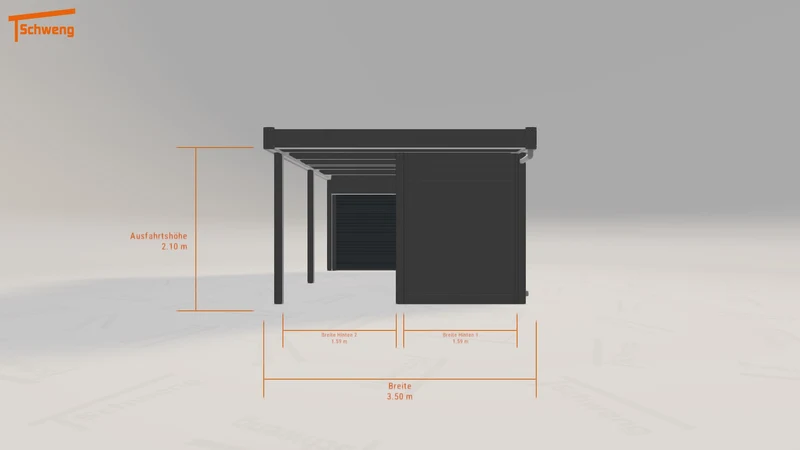 #DE Schweng Flachdachcarport C600 (ID 42xmw5) #MTG