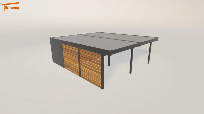 #DE Schweng Flachdachcarport C600 (ID dvqy87) #MTG