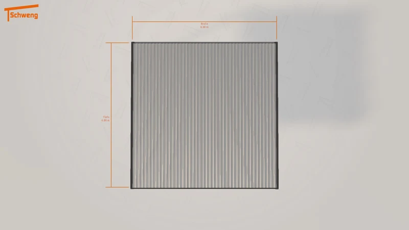 #DE Schweng Flachdachcarport C600 (ID dvq22m)