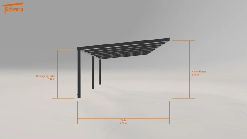#DE Schweng Terrassenüberdachung S400 (ID ygy9zz)