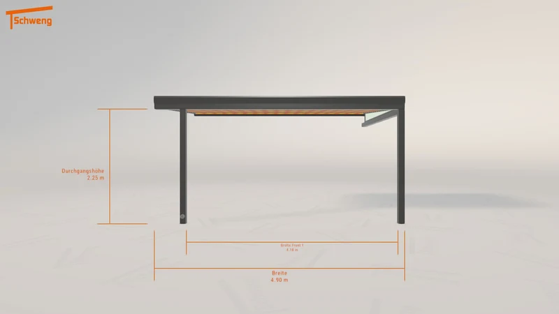 #DE Schweng Terrassenüberdachung S400 (ID 8592gm)