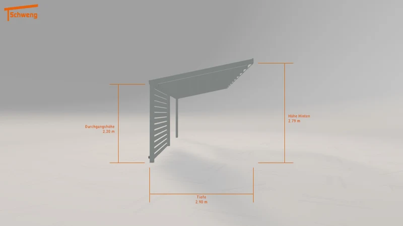 #DE Schweng Pultdachcarport S350 (ID w32xqy) #MTG