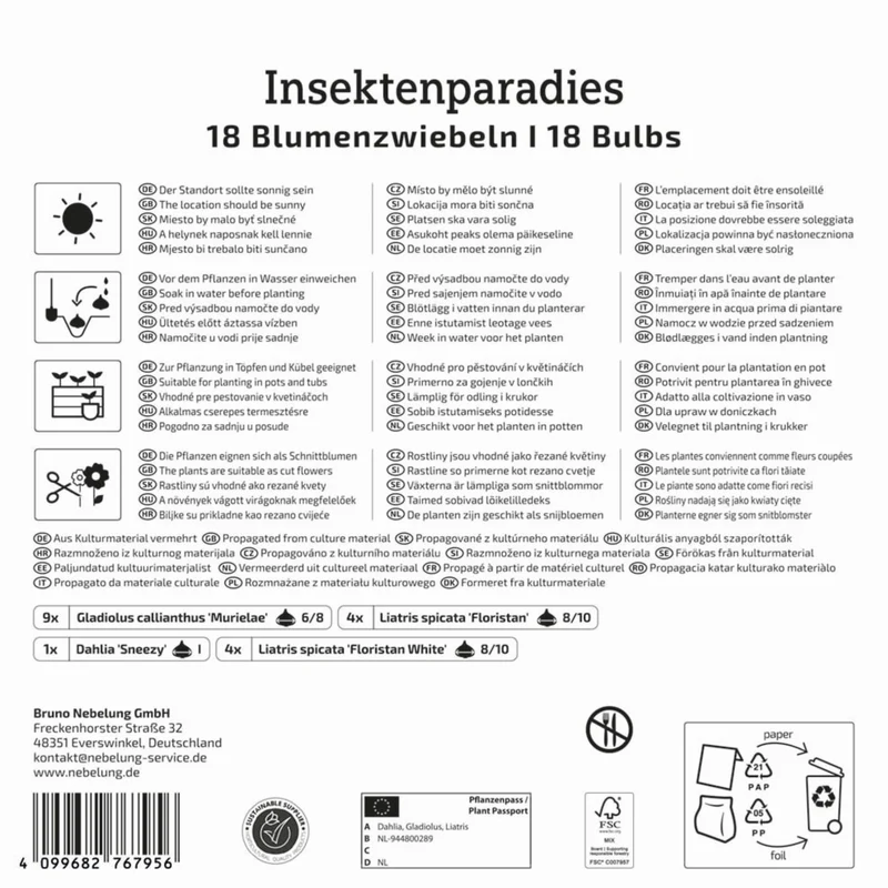 Kiepenkerl Blumenzwiebelmischung "Insektenparadies", Mega-Pack