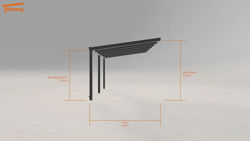 #DE Schweng Terrassenüberdachung S400 (ID w32yz3)