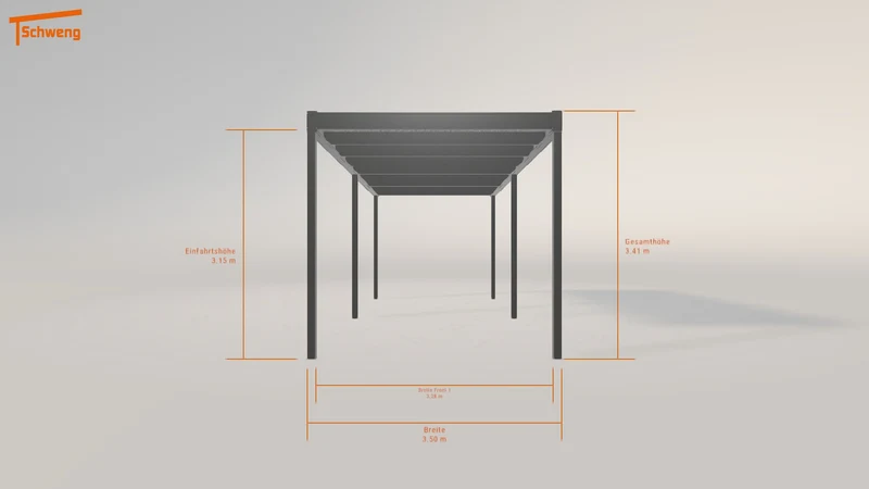 #DE Schweng Flachdachcarport C600 (ID 77w5j2) #MTG