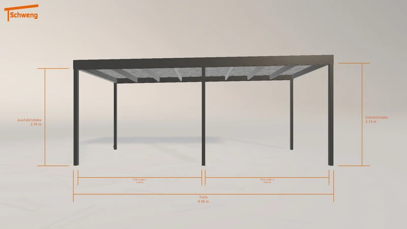 #DE Schweng Flachdachcarport C600 (ID 77w5j2) #MTG