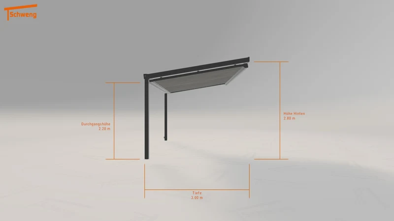 #DE Schweng Terrassenüberdachung S400 (ID 3375jg)