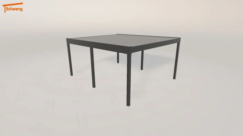 #DE Schweng Flachdachcarport C600 (ID zb52x4)