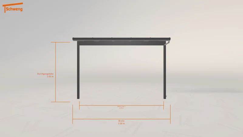 #DE Schweng Terrassenüberdachung S350 (ID 3378bx)