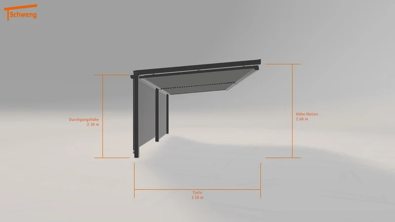 #DE Schweng Terrassenüberdachung S350 (ID w32nkj)